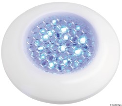 Waterdichte witte plafondlamp, blauw LED-licht